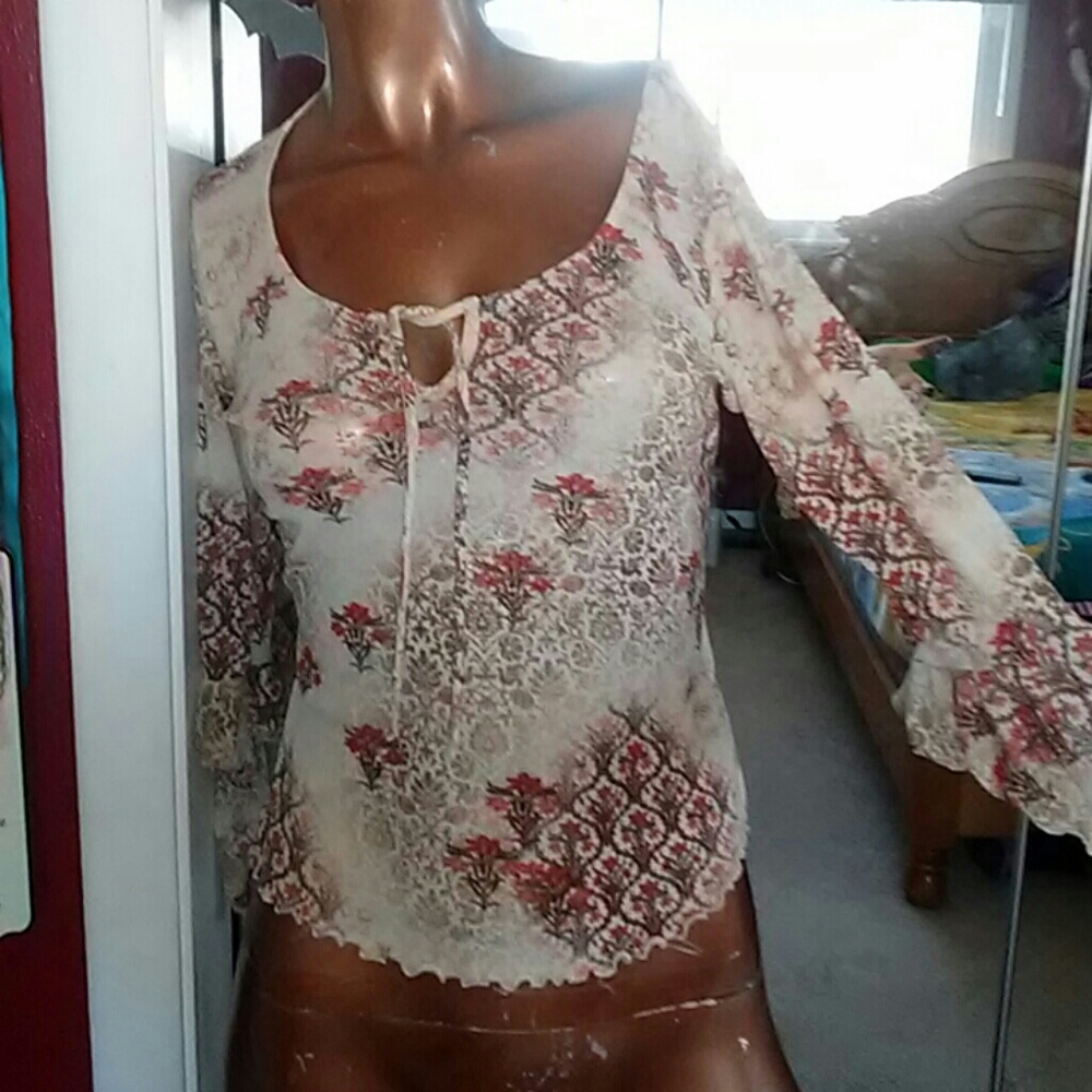 Beautiful JBX Hippy Blouse. Too Cute!